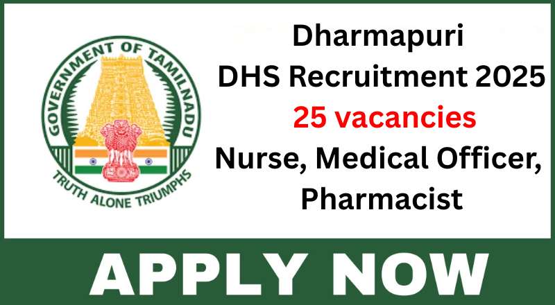 Dharmapuri DHS Recruitment 2025