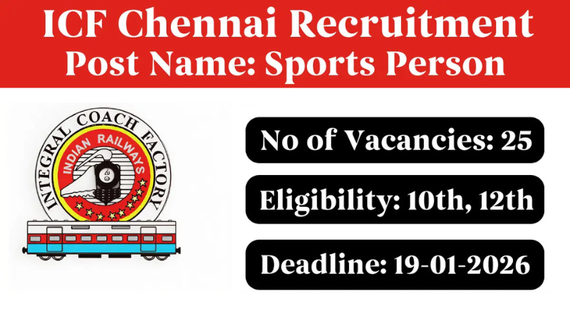 ICF Chennai Recruitment 2026