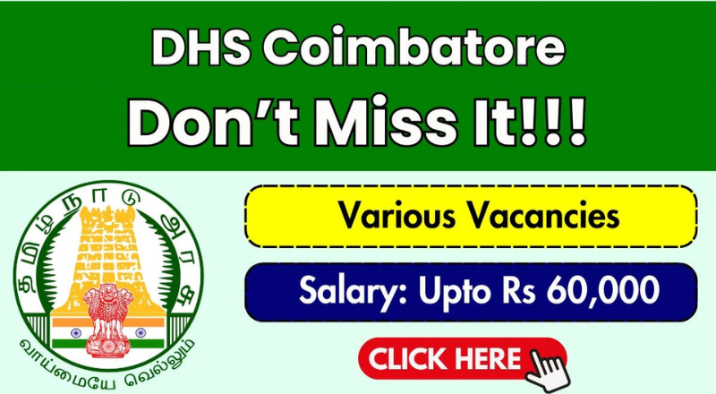 DHS Coimbatore Recruitment 2026
