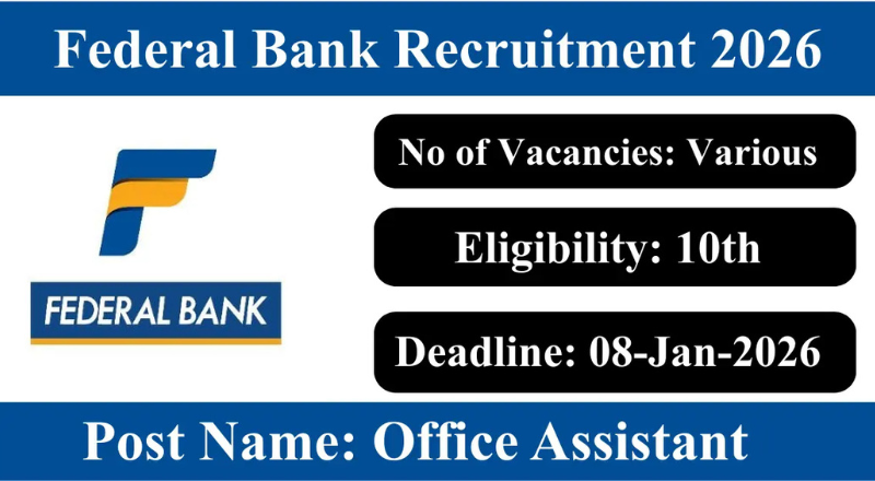 Federal Bank Recruitment 2026