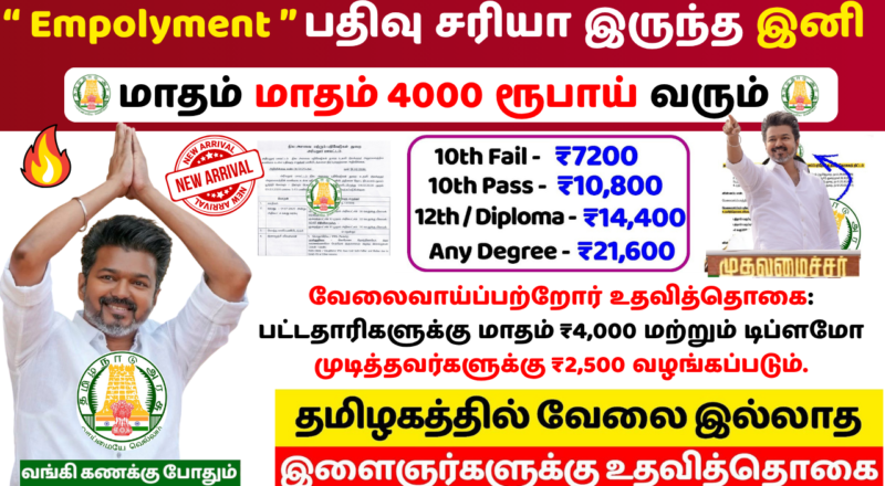 Tamilnadu Unempolyment free Scheme 2026