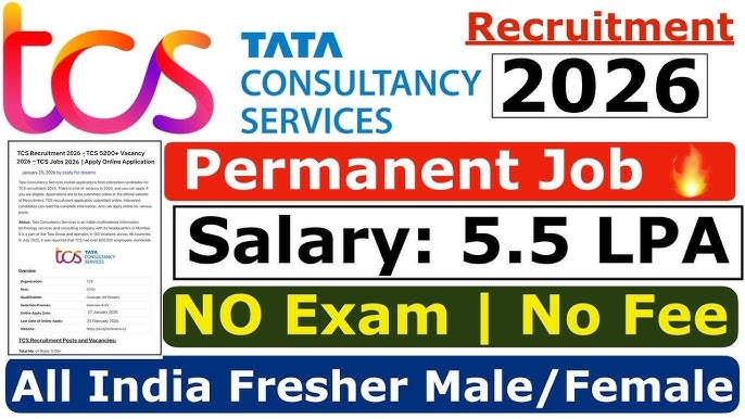 TCS NQT 2026 Apply Online 2026