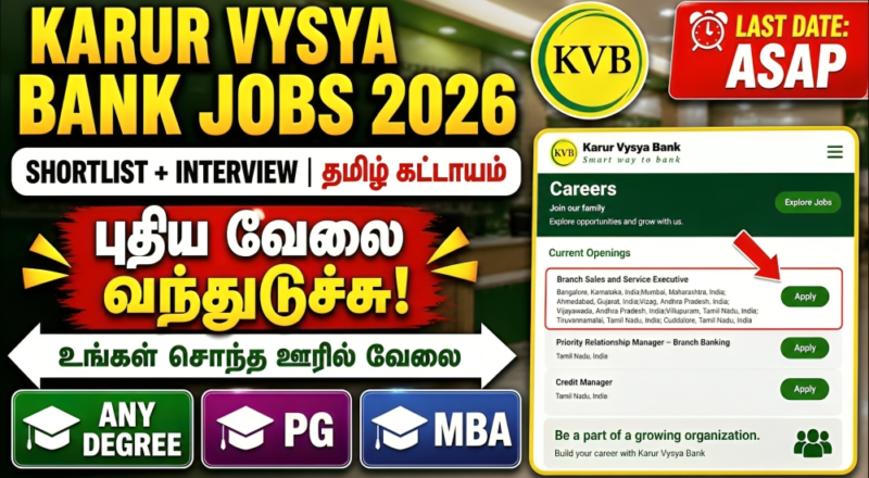 KVB Service Executive Jobs 2026