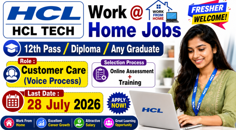 HCLTech Work From Home Recruitment 2026