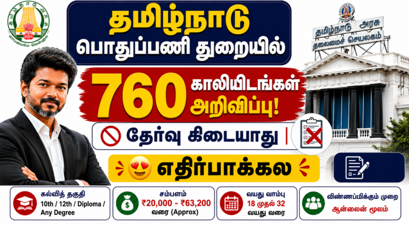 Tamil Nadu PWD Recruitment 2026