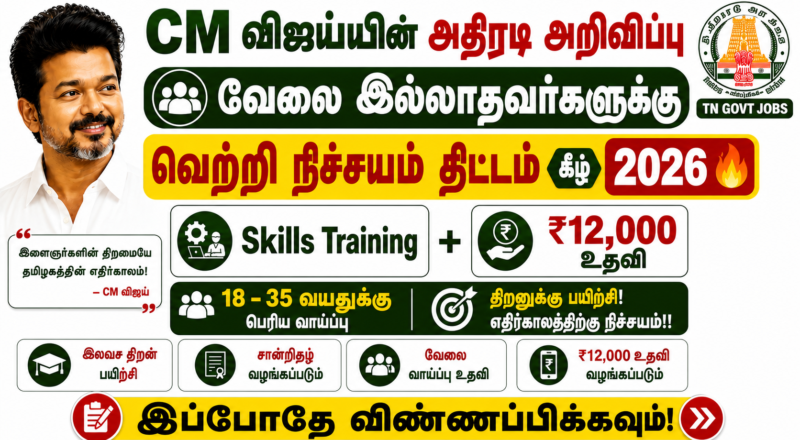 Vetri Nichayam Scheme Tamil Nadu 2026