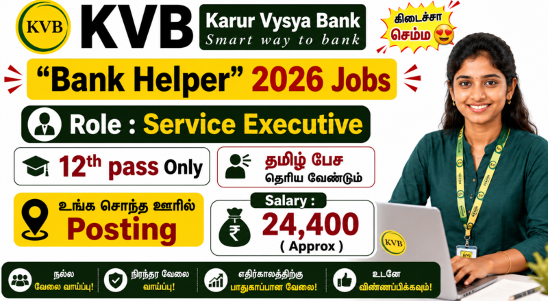 KVB Service Executive Recruitment 2026